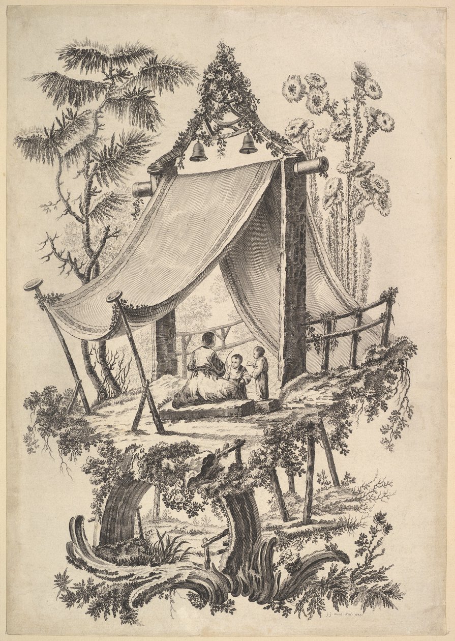 ट्रीहाउस, 1773। द्वारा जीन जैक्स Avril