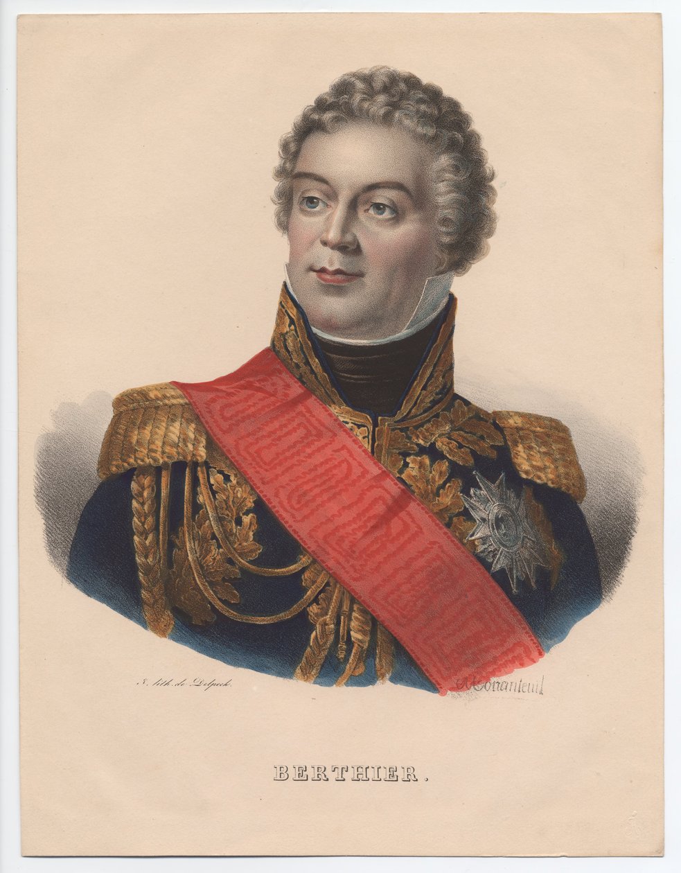 लुई-अलेक्जेंड्रे बर्थिएर 1753-1815, प्रिंस ऑफ वग्राम, प्रिंस ऑफ न्यूचैट, 1835 द्वारा जीन जैक्स फ्रैंकोइस मोनेंटुइल