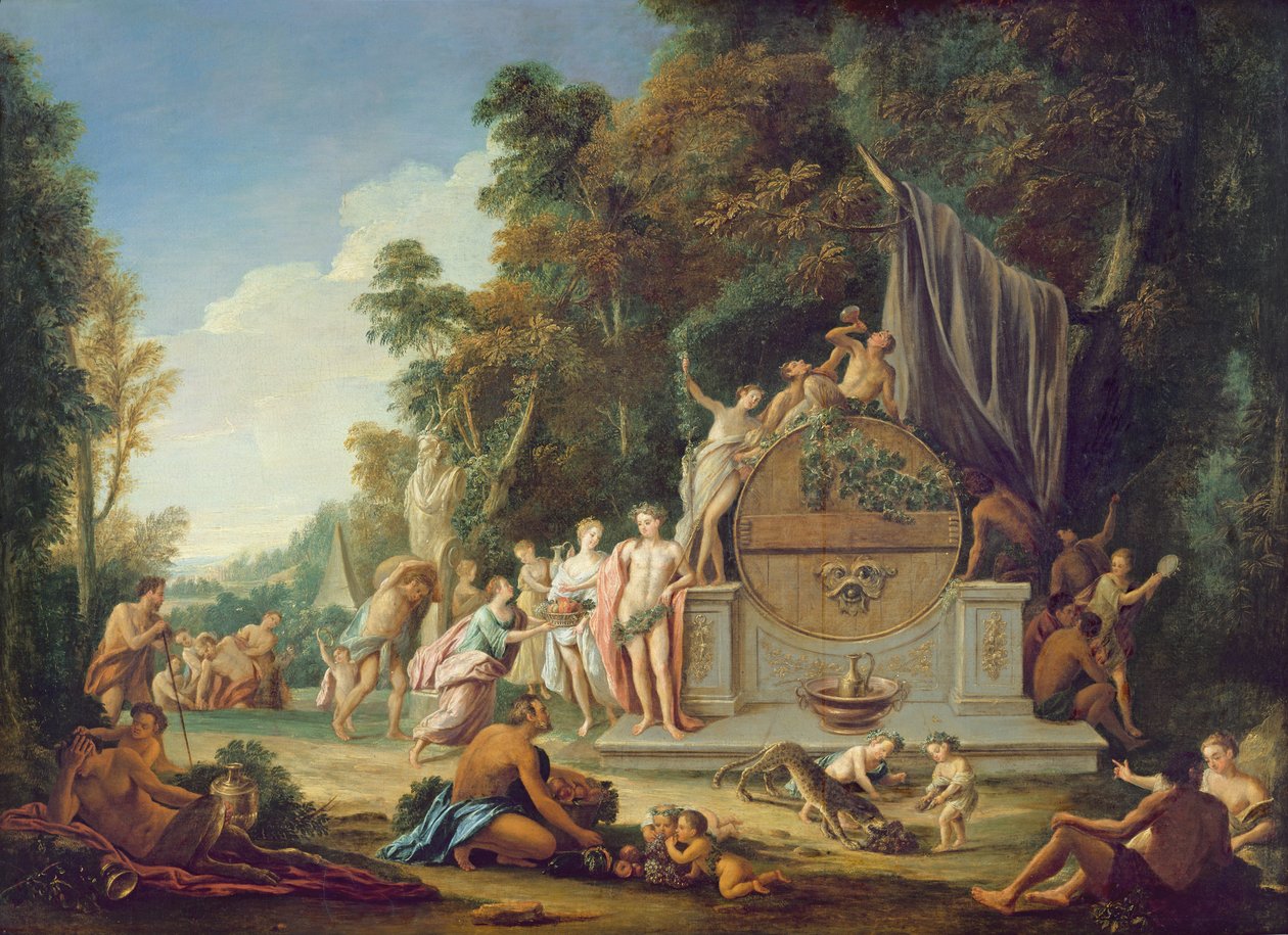 Bacchus के सम्मान में Fete Galante द्वारा जीन जैक्स स्पोएड