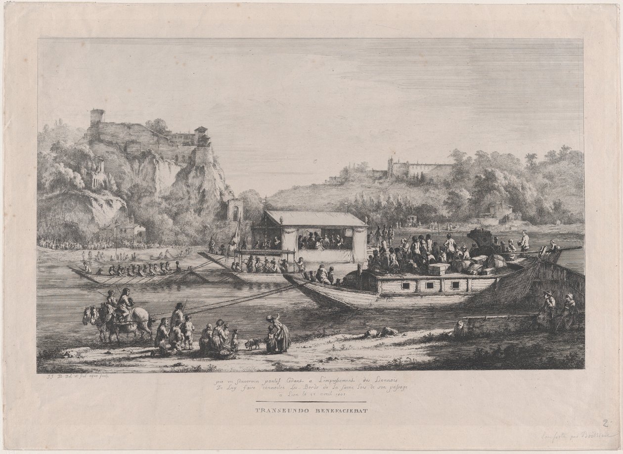साओन, 1805 पर पोप पायस VII। द्वारा जीन जैक्स डी बोइसियू