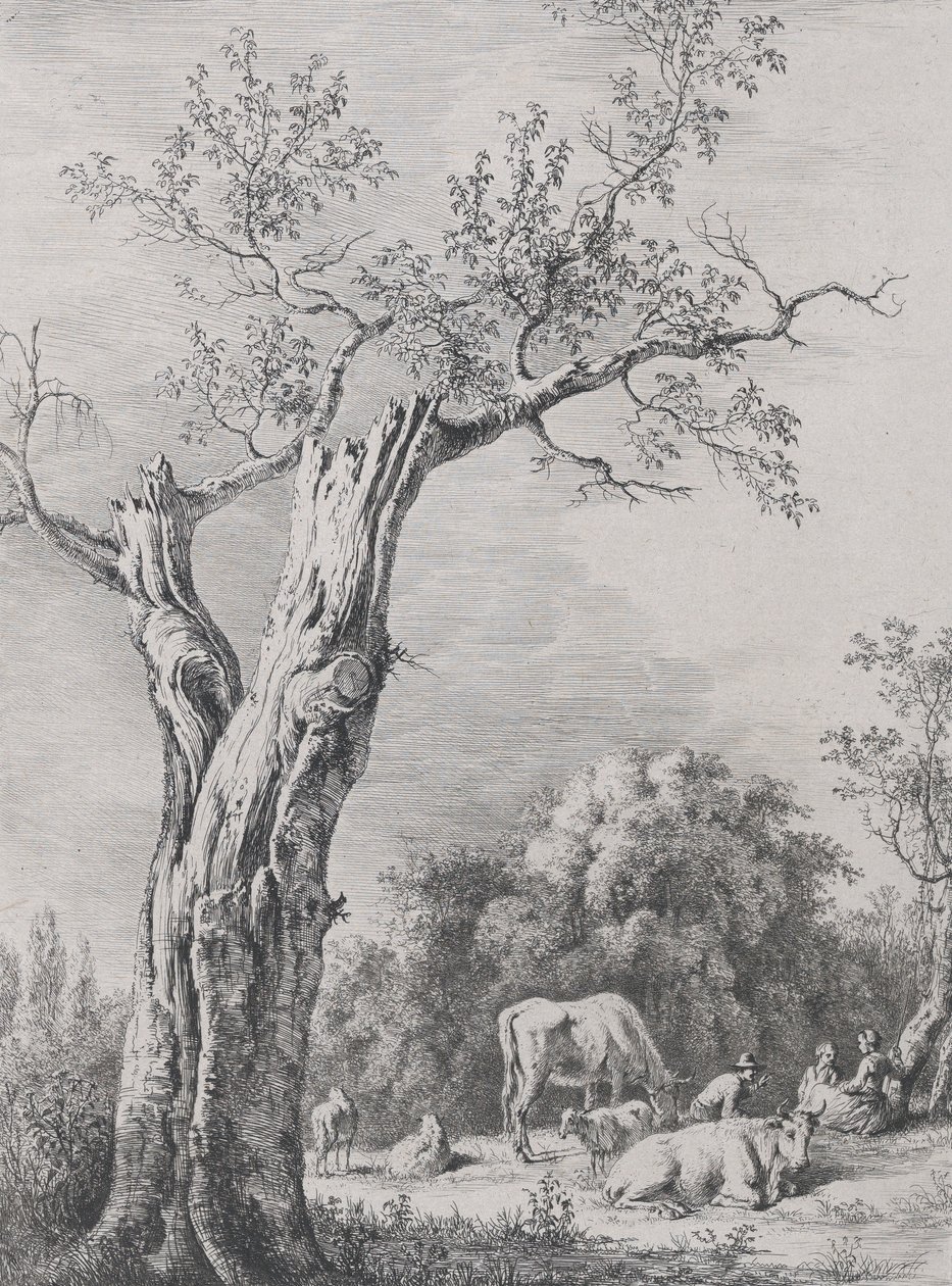 वसंत, 1795 में सेंट-चामोंड में एक ड्राइंग पूरी होने के बाद। द्वारा जीन जैक्स डी बोइसियू