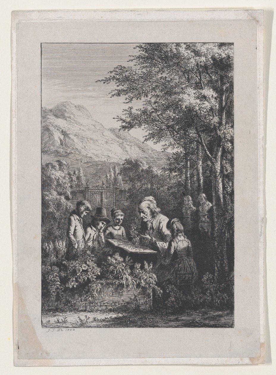 द बॉटनी लेसन, 1804। द्वारा जीन जैक्स डी बोइसियू