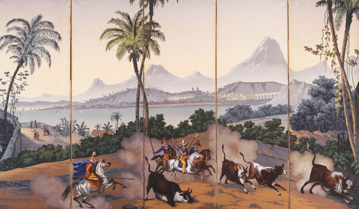 ब्राजील का दृश्य, c.1829-35 द्वारा जीन जूलियन डेल्टिल