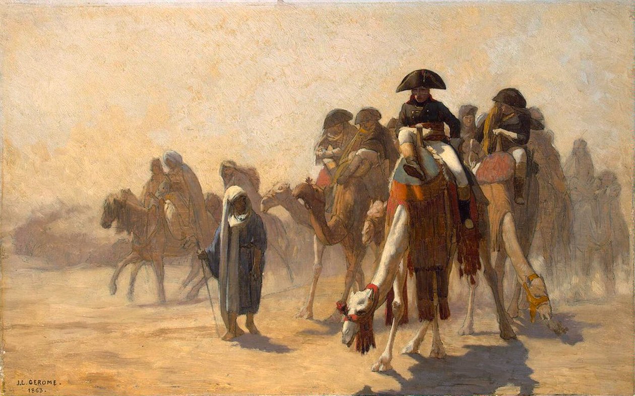 मिस्र में नेपोलियन, 1863। द्वारा जीन लियोन गेरोम