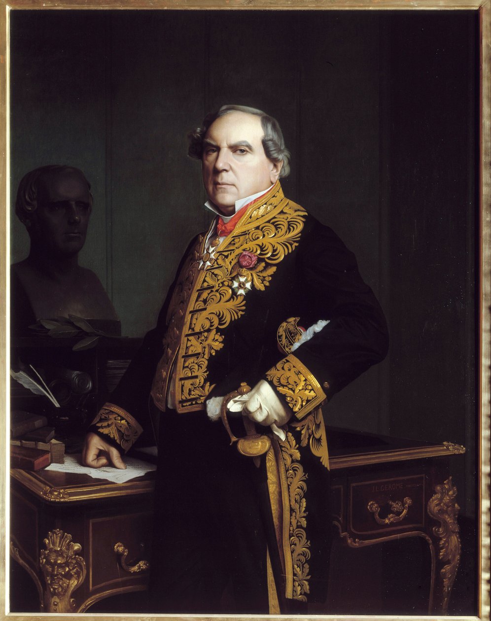 एमेडी थियरी (1797-1873) का पोर्ट्रेट, फ्रांसीसी पत्रकार और इतिहासकार। जीन लियोन गेरोम की पेंटिंग (1824-1904) द्वारा जीन लियोन गेरोम