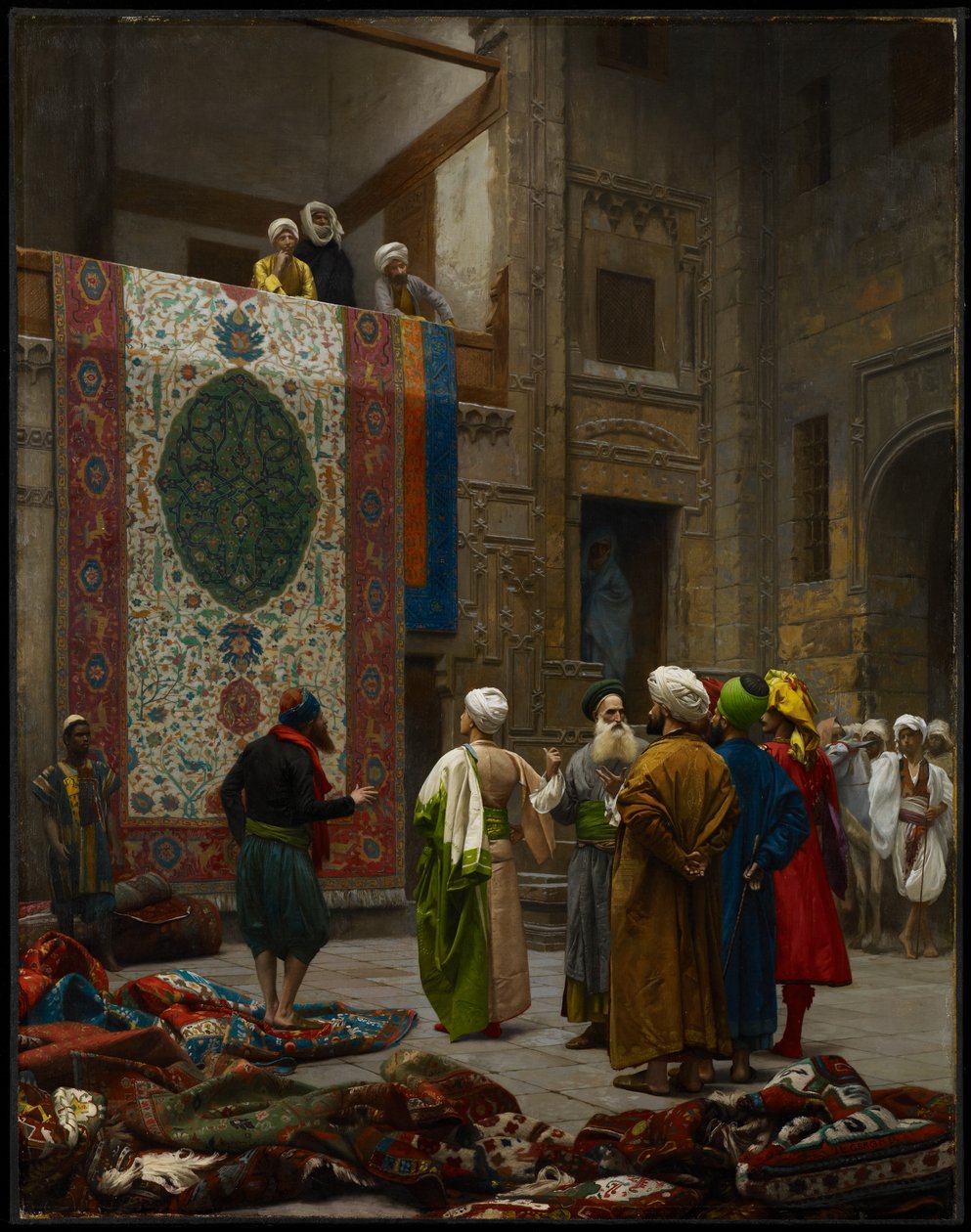 कालीन व्यापारी, c.1887 (कैनवास पर तेल) द्वारा जीन लियोन गेरोम