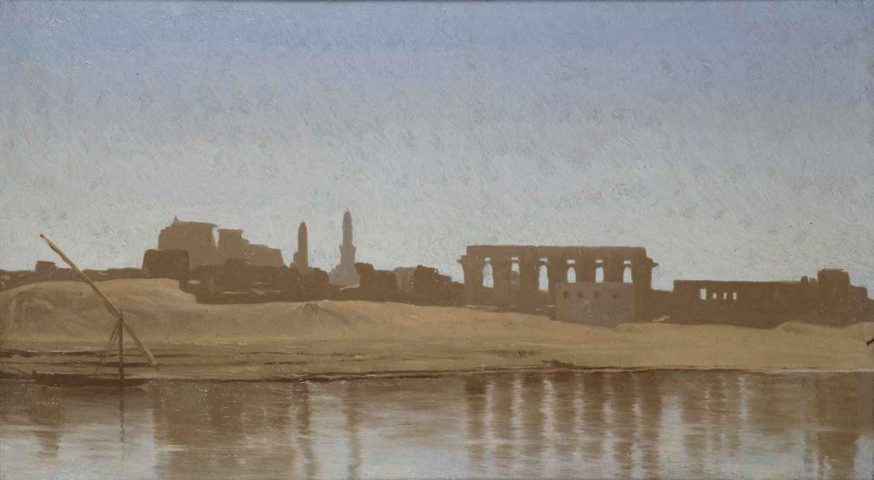 लक्सर में नील नदी का दृश्य, 1857 द्वारा जीन लियोन गेरोम