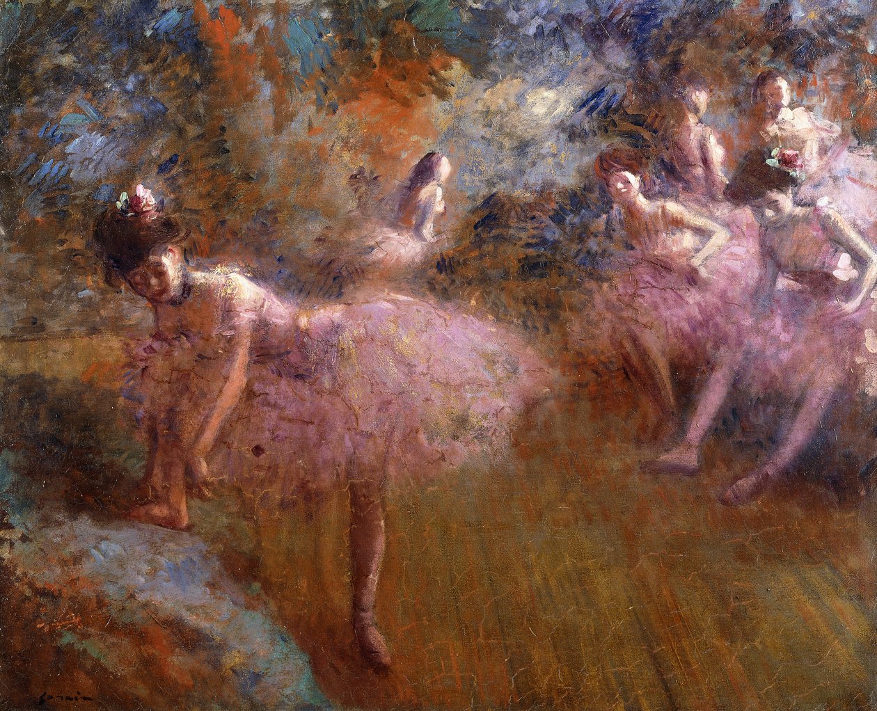 डांसर्स इन पिंक; डांसर इन रोज, c.1905 द्वारा जीन लुइस फोरैन
