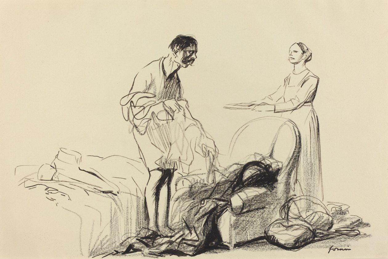 सैन्य सेवा से छुट्टी दे दी गई, सी। 19141919। द्वारा जीन लुइस फोरैन
