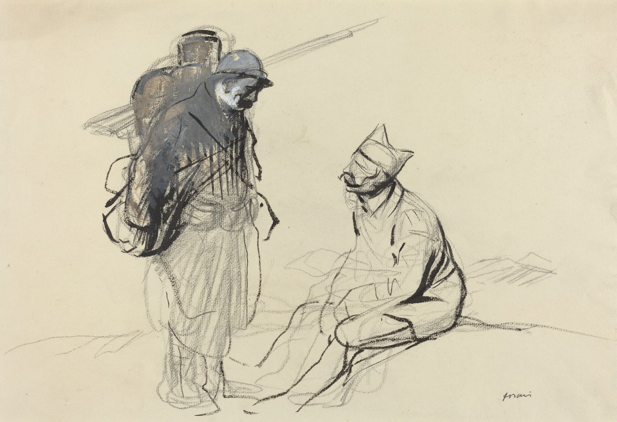 पोइलू और टॉमी कन्वर्सिंग, सी। 19141919. द्वारा जीन लुइस फोरैन