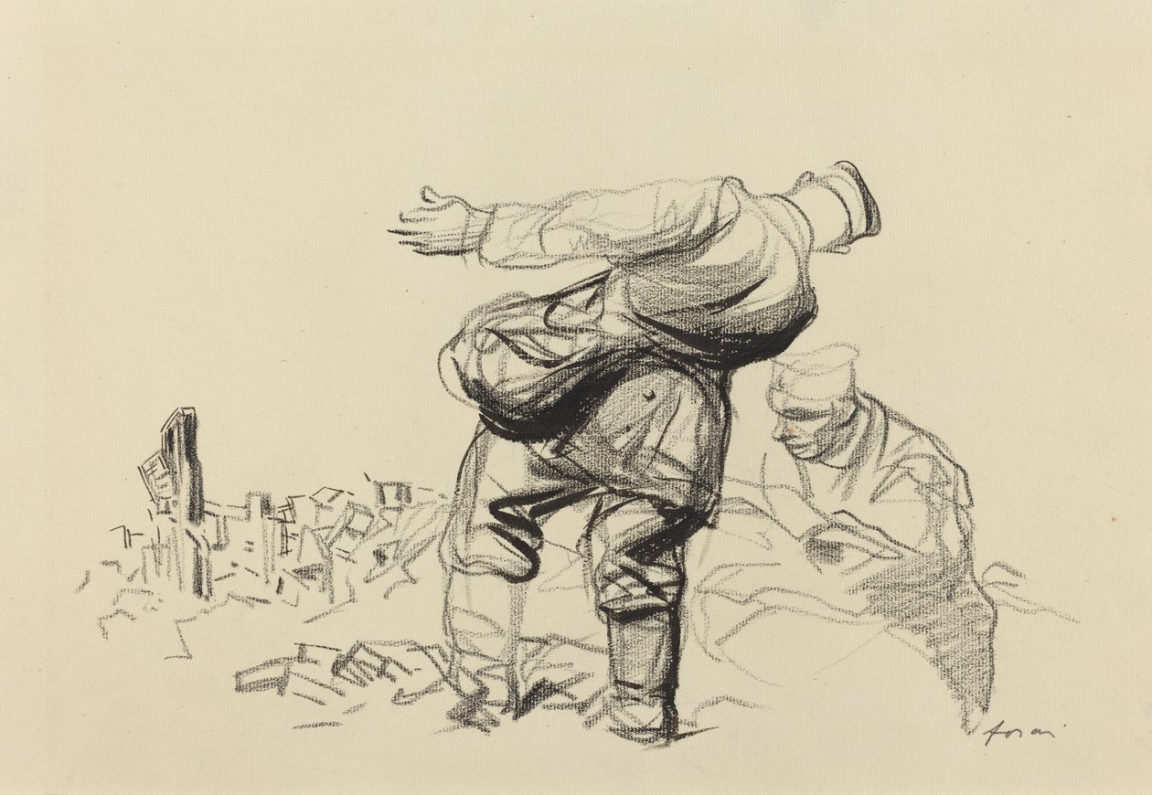 साम्राज्य नष्ट करता है, गणतंत्र भुगतान करता है, शायद 1918। द्वारा जीन लुइस फोरैन
