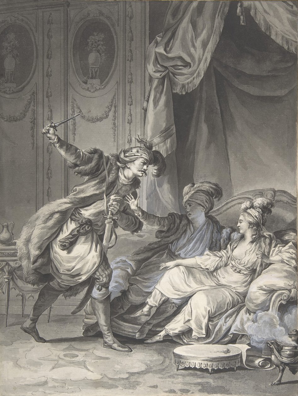 जैसे ही वे वहां थे, अंकल आ गए, सीए। 1778. द्वारा जीन मिशेल मोरो