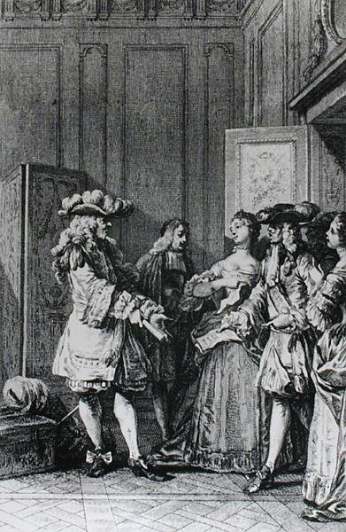 मोइले (1622-73) द्वारा LImpromptu de Versailles के चित्र द्वारा जीन-मिशेल द यंगर मोरो