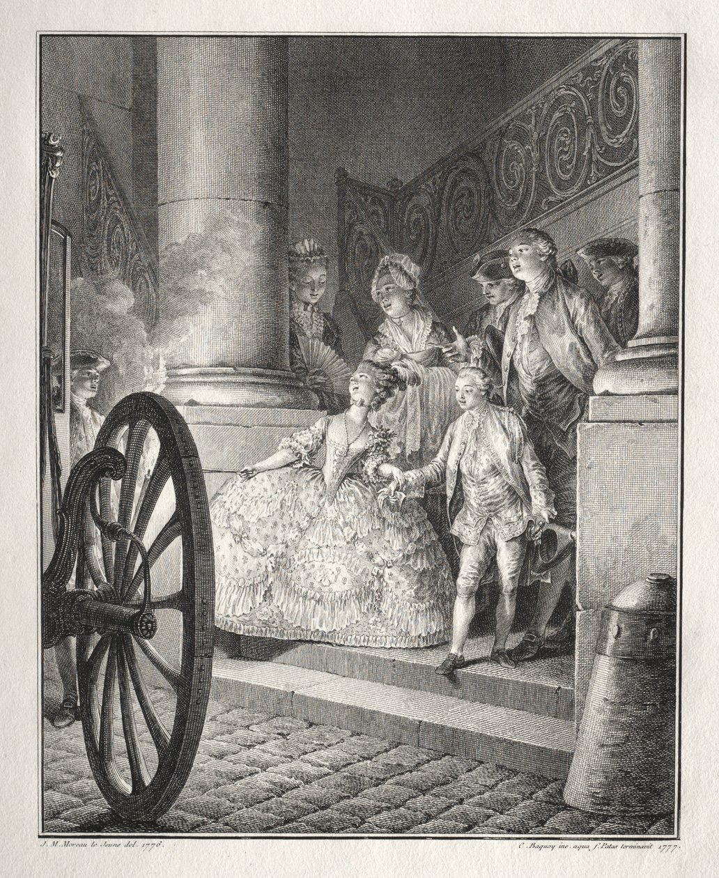 रेटिफ़ डे ला ब्रेटन: द लिटिल गॉडपेरेंट्स, 1777। द्वारा जीन-मिशेल द यंगर मोरो