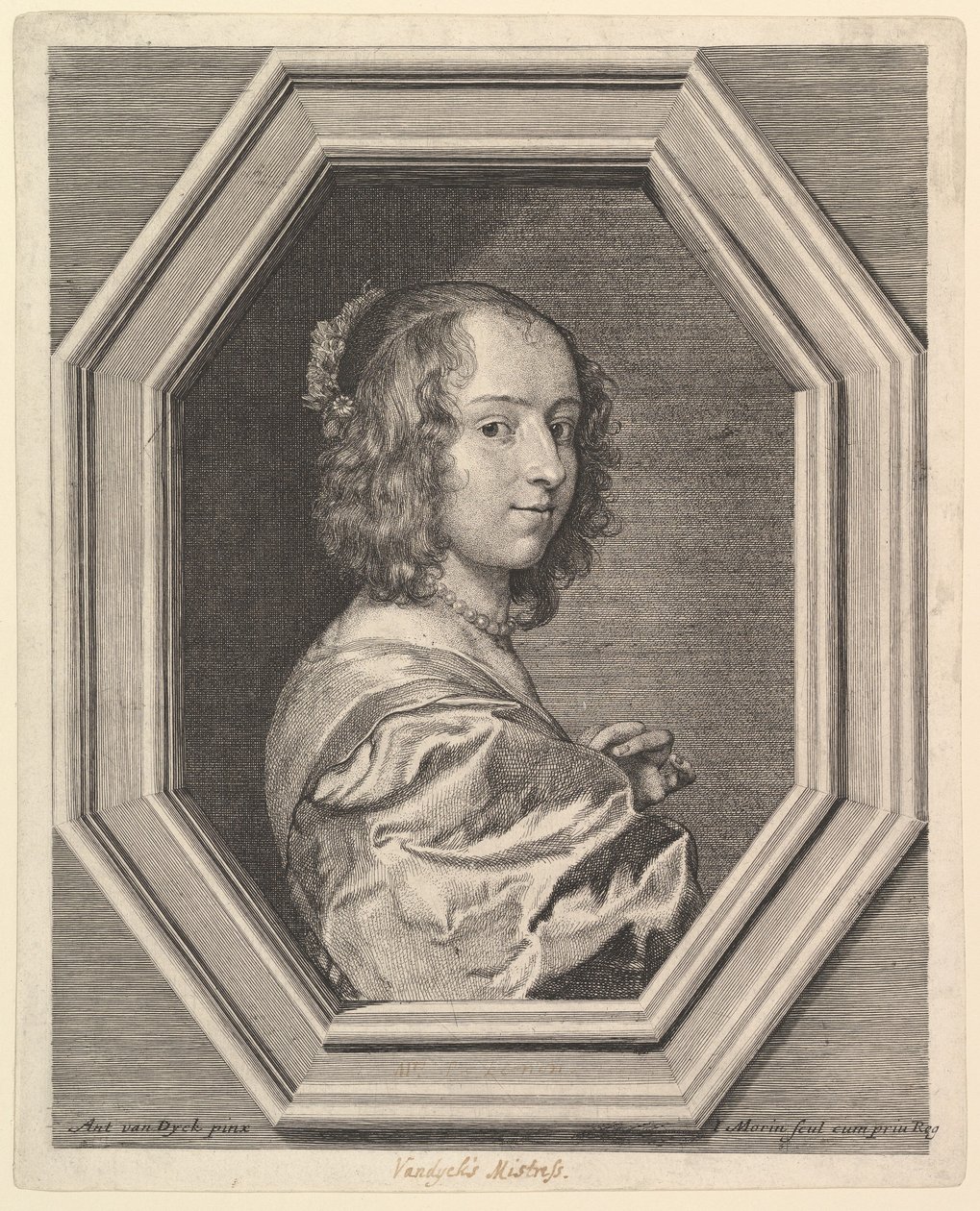 Marguerite Lemon, एंटोनी वैन डाइक की मालकिन। द्वारा जीन मोरिन