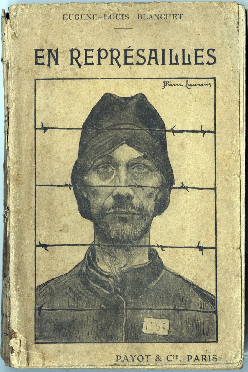 कवर, "" एन रिप्रिसाइल्स ", यूजीन-लुई ब्लैंचेट द्वारा, जीन-पियरे लॉरेन्स द्वारा चित्रण (1875-1933)। संस्करण Payot et Compagnie, Paris द्वारा जीन पियरे लॉरेन्स