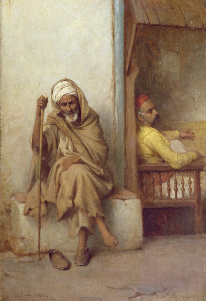 अल्जीरियाई पुरुष विश्राम, 1882 द्वारा जीन रेमंड हिप्पोलीटे लेज़रगेस