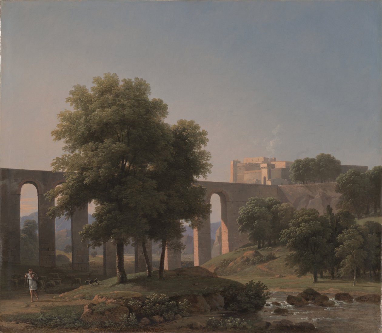 एक किले के पास एक एक्वाडक्ट, 1807 द्वारा जीन विक्टर बर्टिन