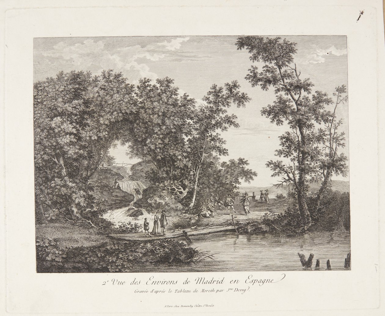 मैड्रिड के परिवेश का दृश्य (2e Vue des Environs de मैड्रिड एन एस्पेन) द्वारा जेने डेनी