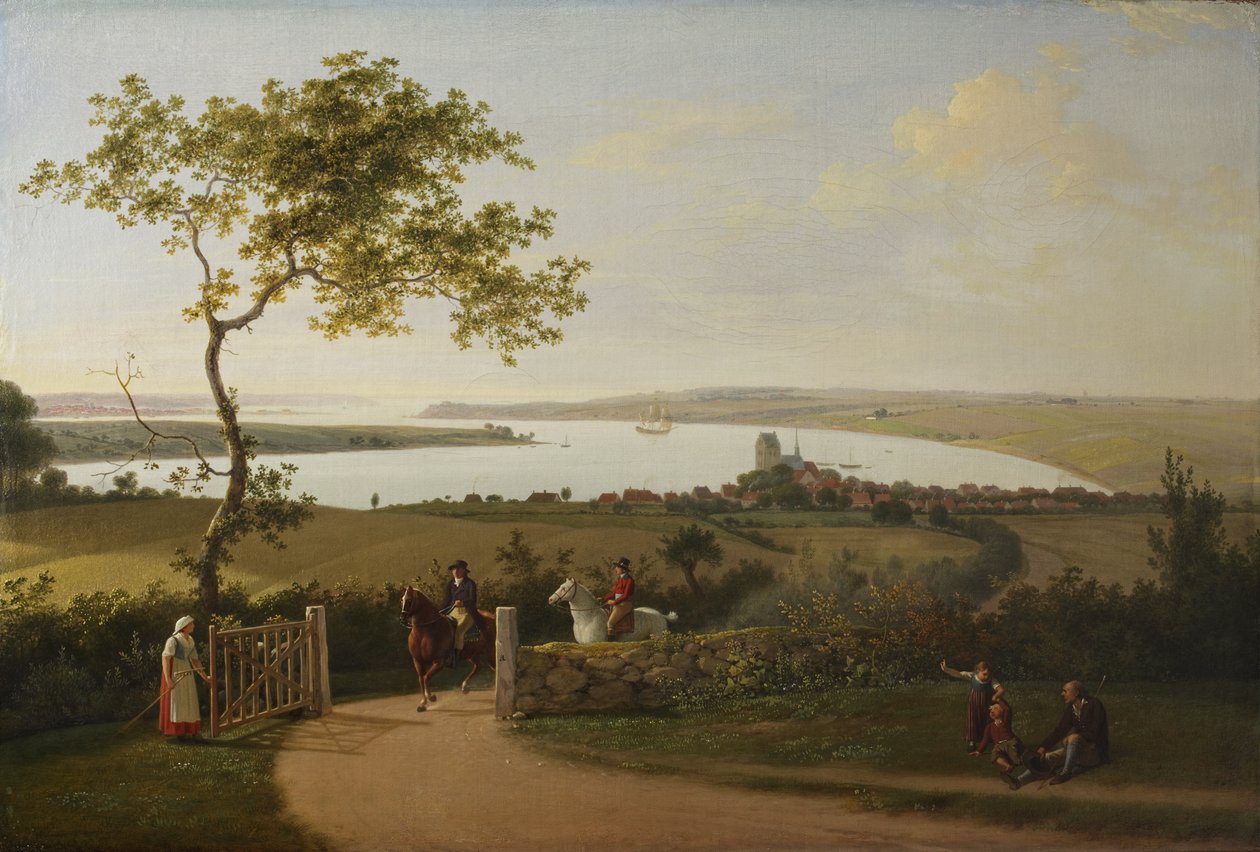 Middelfart के पास एक पहाड़ी से लिटिल बेल्ट (Lilleb )lt) पर देखें द्वारा जेन्स जुएल