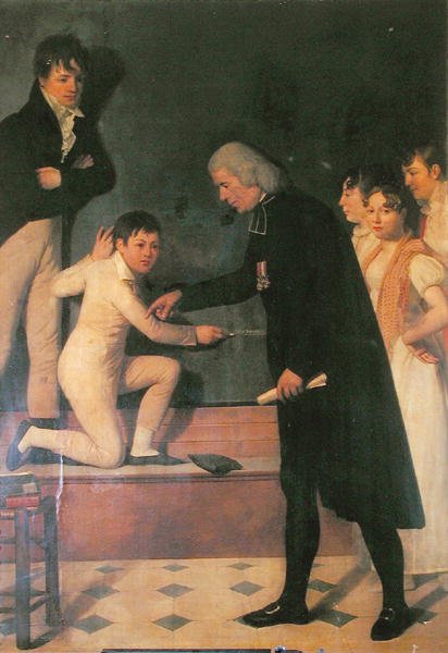 Abbe Roch-Ambroise Cucuron Sicard (1742-1822) बच्चों को सांकेतिक भाषा सिखाना (कैनवास पर तेल) द्वारा जेरेम मार्टिन लैंग्लोइस