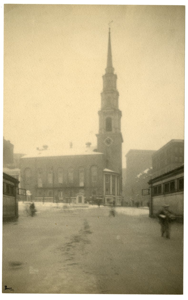 पार्क सेंट च, बोस्टन, यूएसए, c.1902-10 (जिलेटिन सिल्वर फोटो) द्वारा जेसी टार्बो बील्स