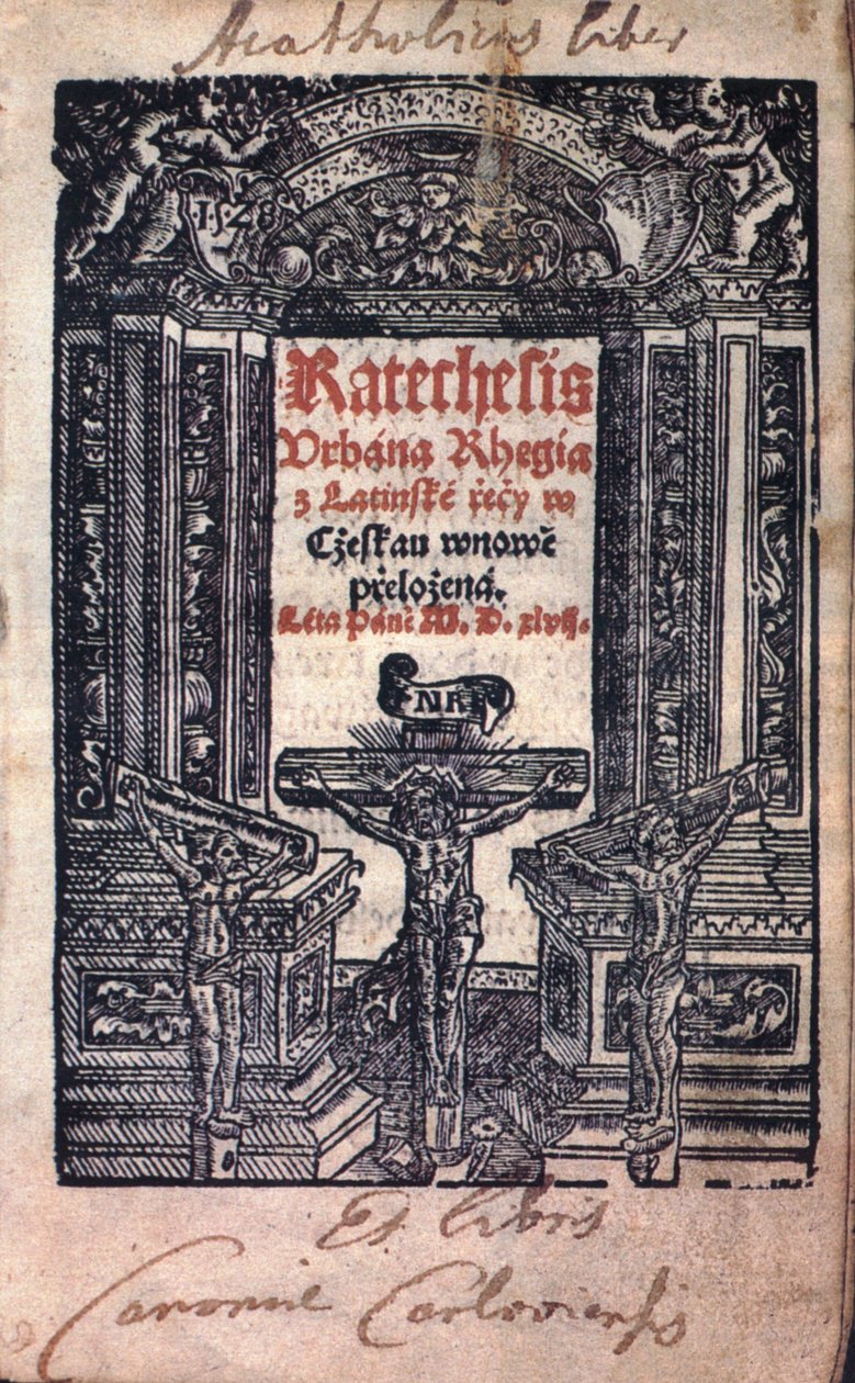 Katechesis Urbána Rhegía का लैटिन भाषा में अनुवाद Cžeskau wnowě। प्रभु एमडी xlvii के वर्ष। द्वारा जिंई मेलंटरिच जेड एवेंटिना
