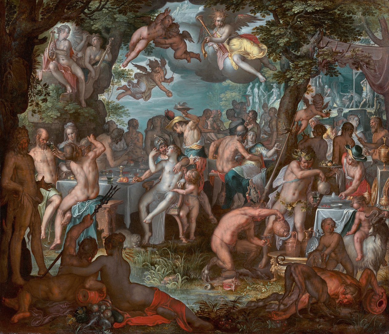 Peleus और Thetis की शादी द्वारा जोआचिम वेटवेल या उटेवेल