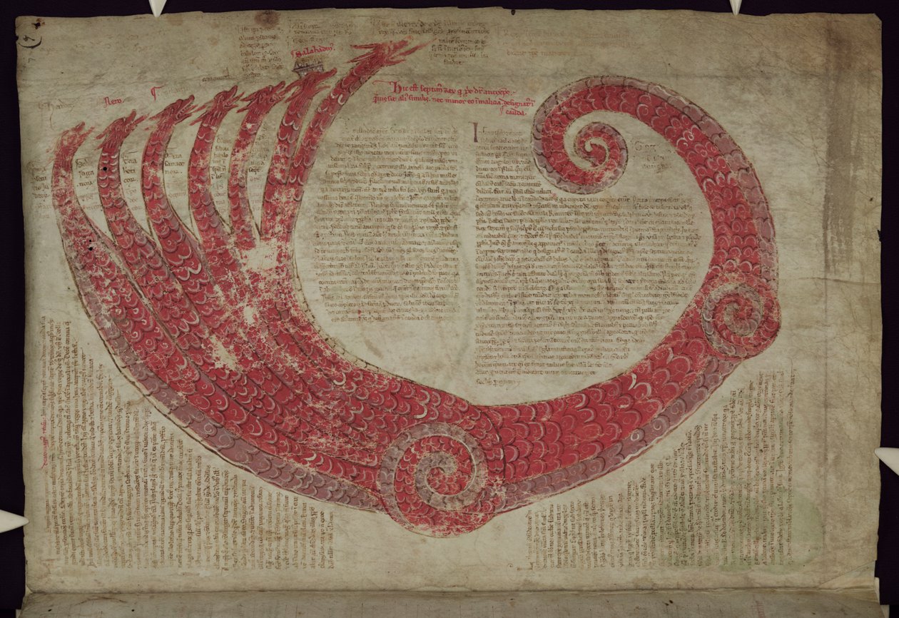 MS 255A fol.7r शानदार प्राणी, लिबर फिगरियम से द्वारा फियोर का जोआचिम