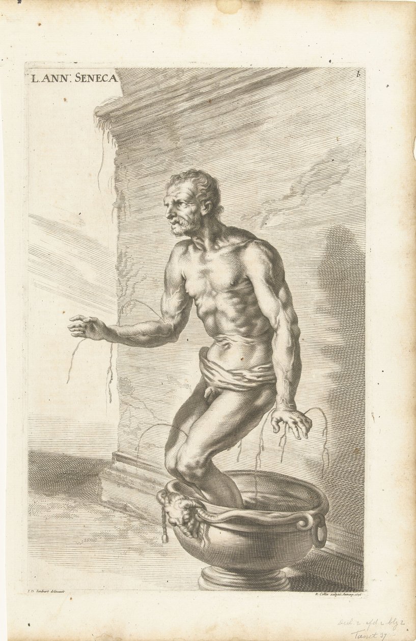 Seneca, रिचर्ड Collin द्वारा उत्कीर्ण द्वारा जोआचिम वॉन (बाद में) सैंड्रार्ट