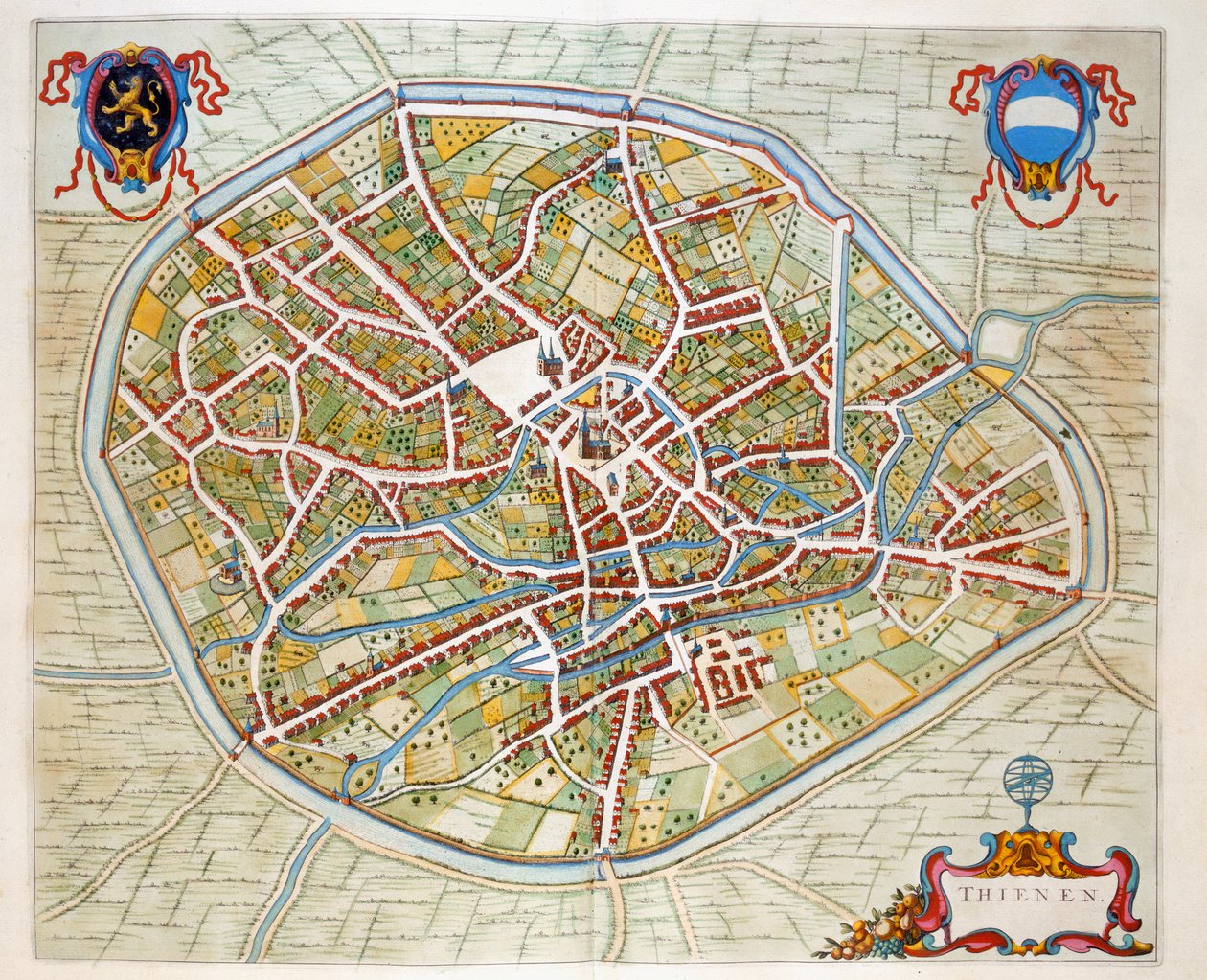 टीएनन, 1649 (हाथ से सजी नक्काशी) द्वारा जोन ब्लाउ