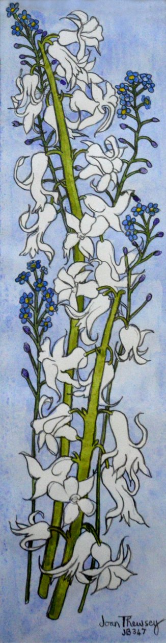 Hyacinths और Forget-me-nots, 2012 द्वारा जोन थेवेसी