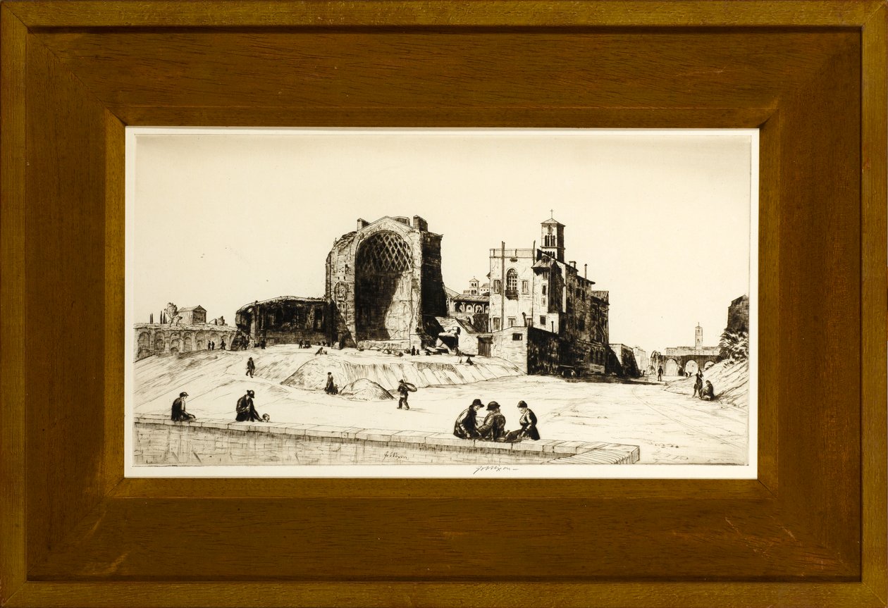 शुक्र और रोम, रोम का मंदिर, c.1922 द्वारा नौकरी निक्सन