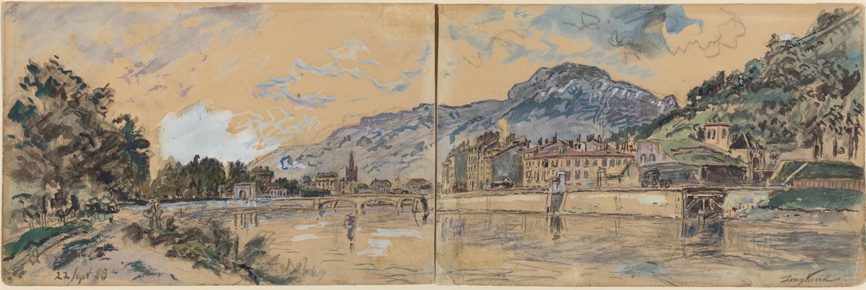 ग्रेनोबल, 1883। द्वारा जोहान बर्थोल्ड जोंगकिंड