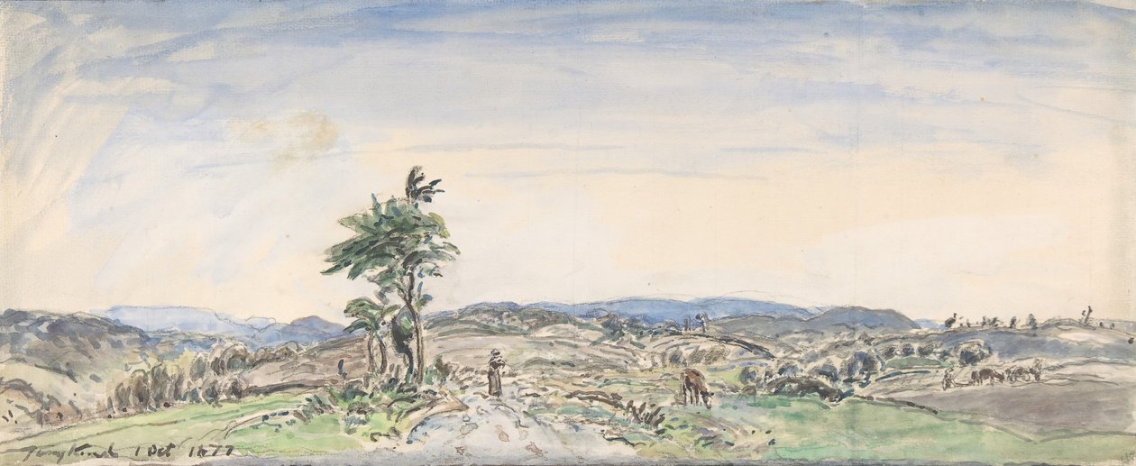 लैंडस्केप, 1877। द्वारा जोहान बर्थोल्ड जोंगकिंड