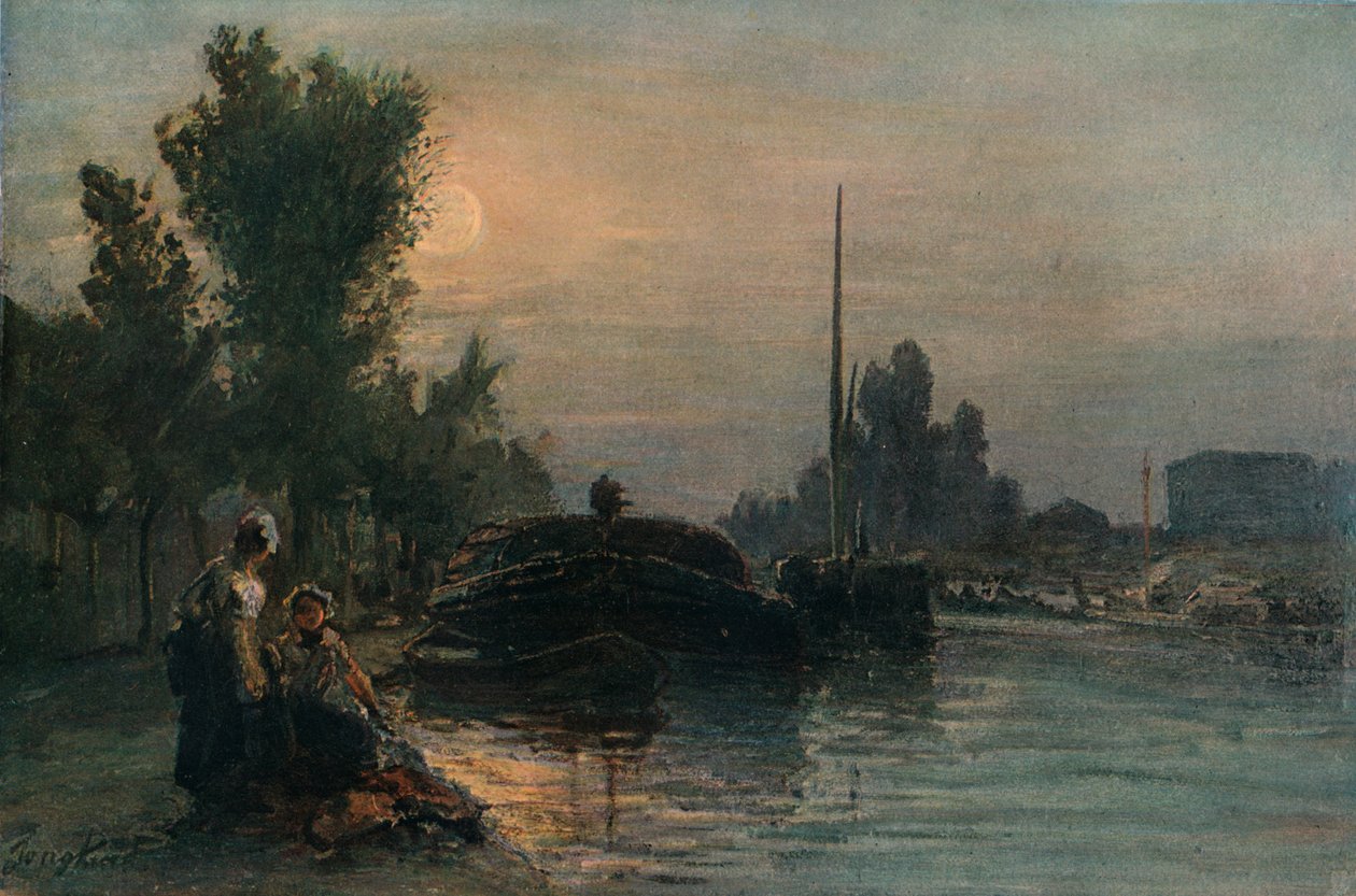 मूनलाइट, c1870, 1903 द्वारा जोहान बर्थोल्ड जोंगकिंड