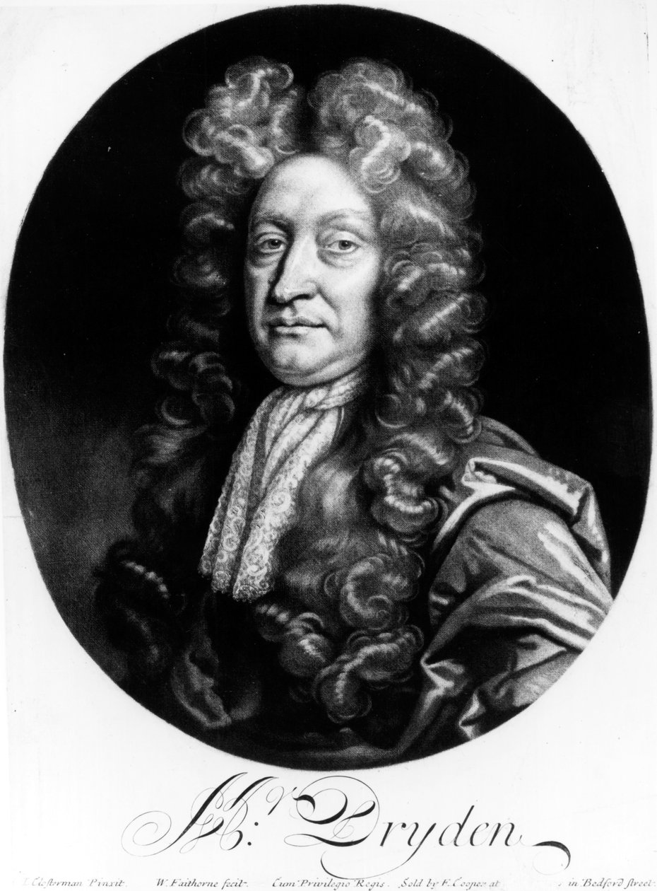 जॉन ड्राइडन (1631-1700) विलियम फेथोर्न (1616-91) द्वारा उत्कीर्ण द्वारा जोहान क्लोस्टरमैन