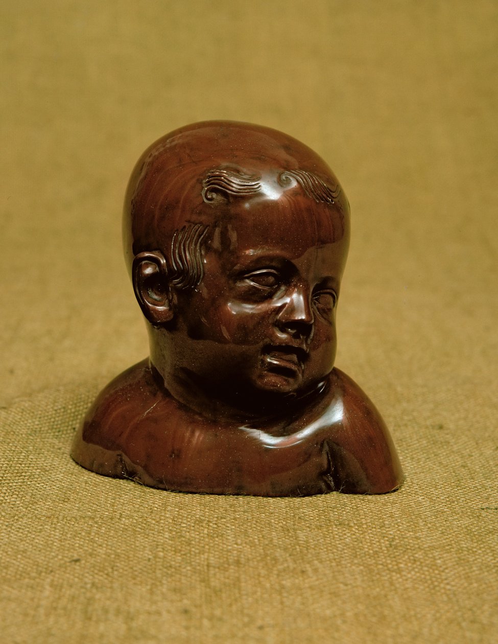 एक बच्चे का मेसन स्टैनवेयर बस्ट, c.1715 द्वारा जोहान फ्रेडरिक बॉटलर