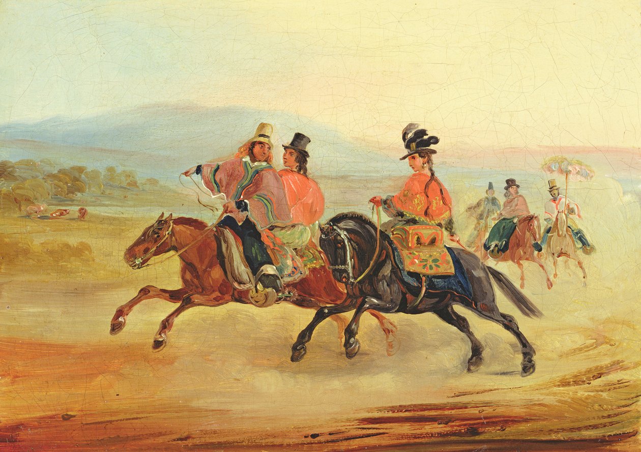 चिली राइडर्स, c.1835-36 द्वारा जोहान मोरित्ज़ रुगेंडास