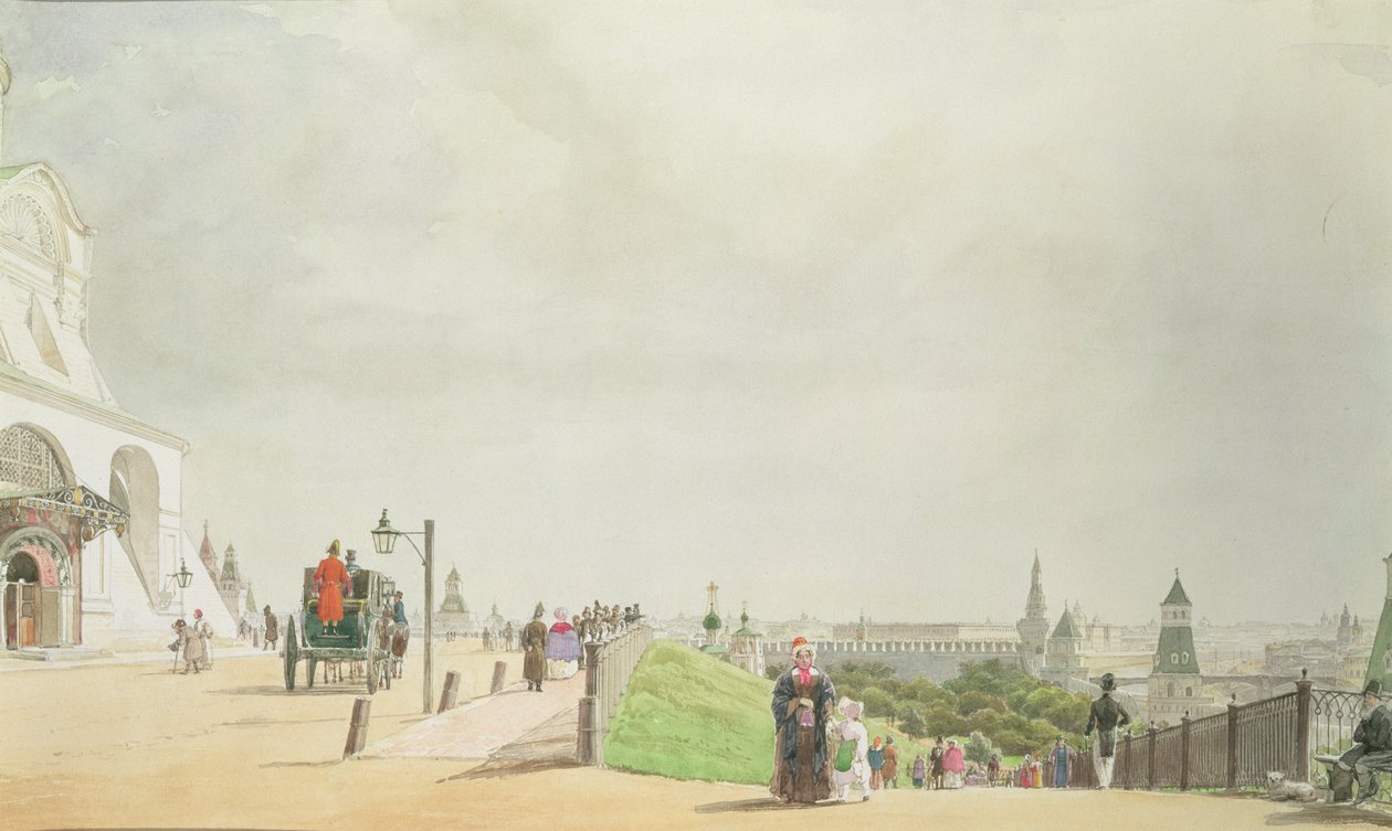 क्रेमलिन, मॉस्को, 1839 द्वारा जोहान फिलिप एडुअर्ड गार्टनर