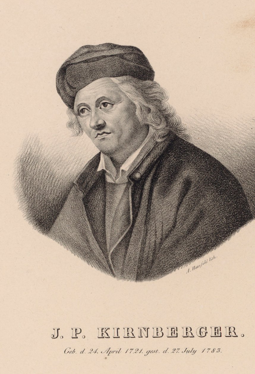 संगीतकार जोहान फिलिप किरनबर्गर का पोर्ट्रेट 1721-1783। द्वारा जोहान एंड्रियास हेट्ज़फेल्ड