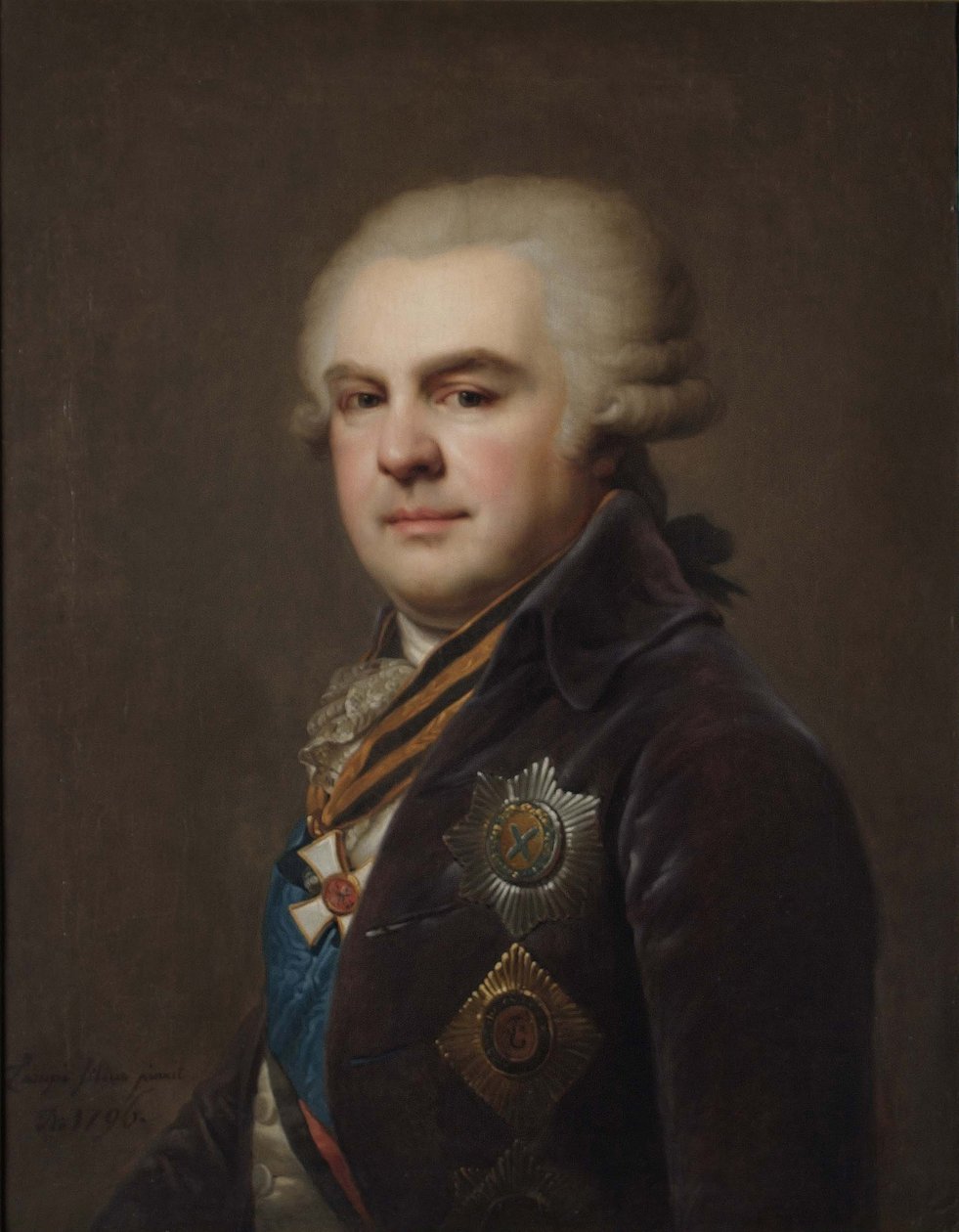 काउंट अलेक्जेंडर निकोलायेविच समोयलोव का पोर्ट्रेट 1744-1814, 1796 द्वारा जोहान बैपटिस्ट लैम्पी द यंगर