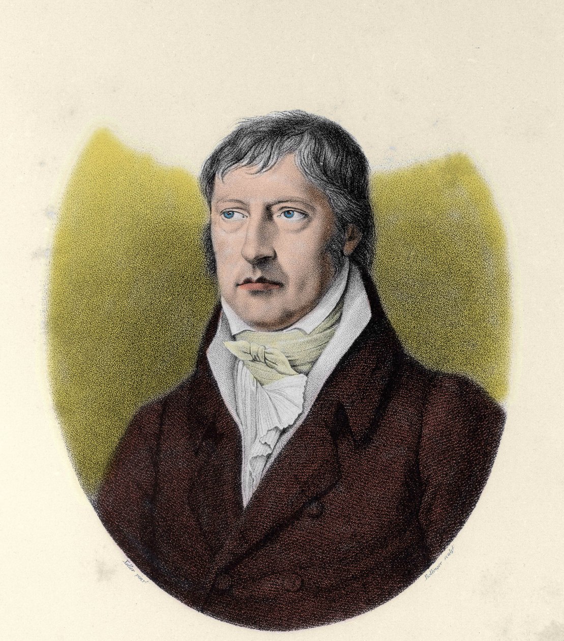 जॉर्ज विल्हेम फ्रेडरिक हेगेल (1770 - 1831), जर्मन दार्शनिक का पोर्ट्रेट द्वारा जोहान क्रिश्चियन (बाद) एक्सलर
