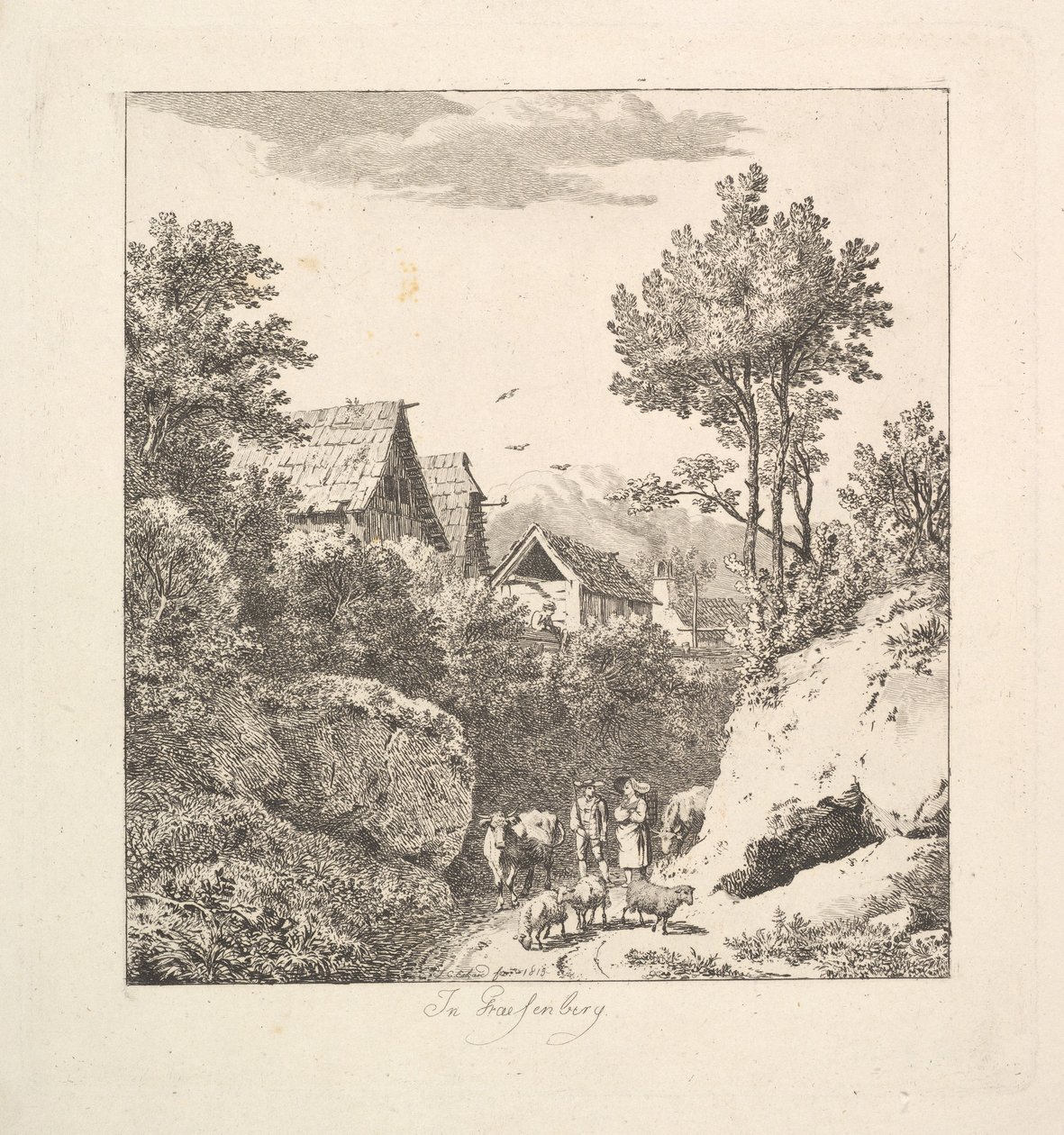 रेगेनबर्ग में, 1815। द्वारा जोहान क्रिश्चियन एरहार्ड