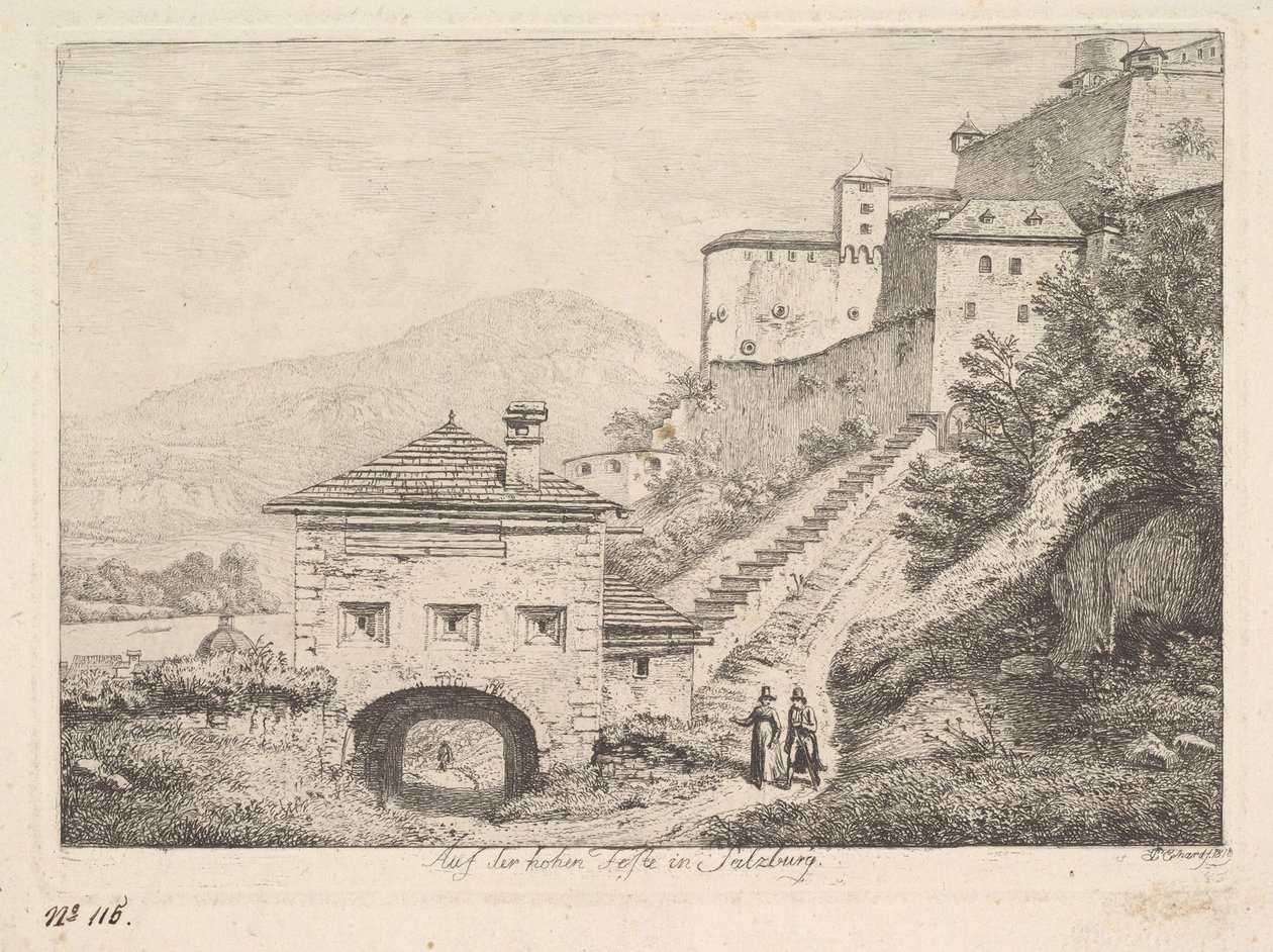 साल्ज़बर्ग में उच्च अवकाश, 1819। द्वारा जोहान क्रिश्चियन एरहार्ड