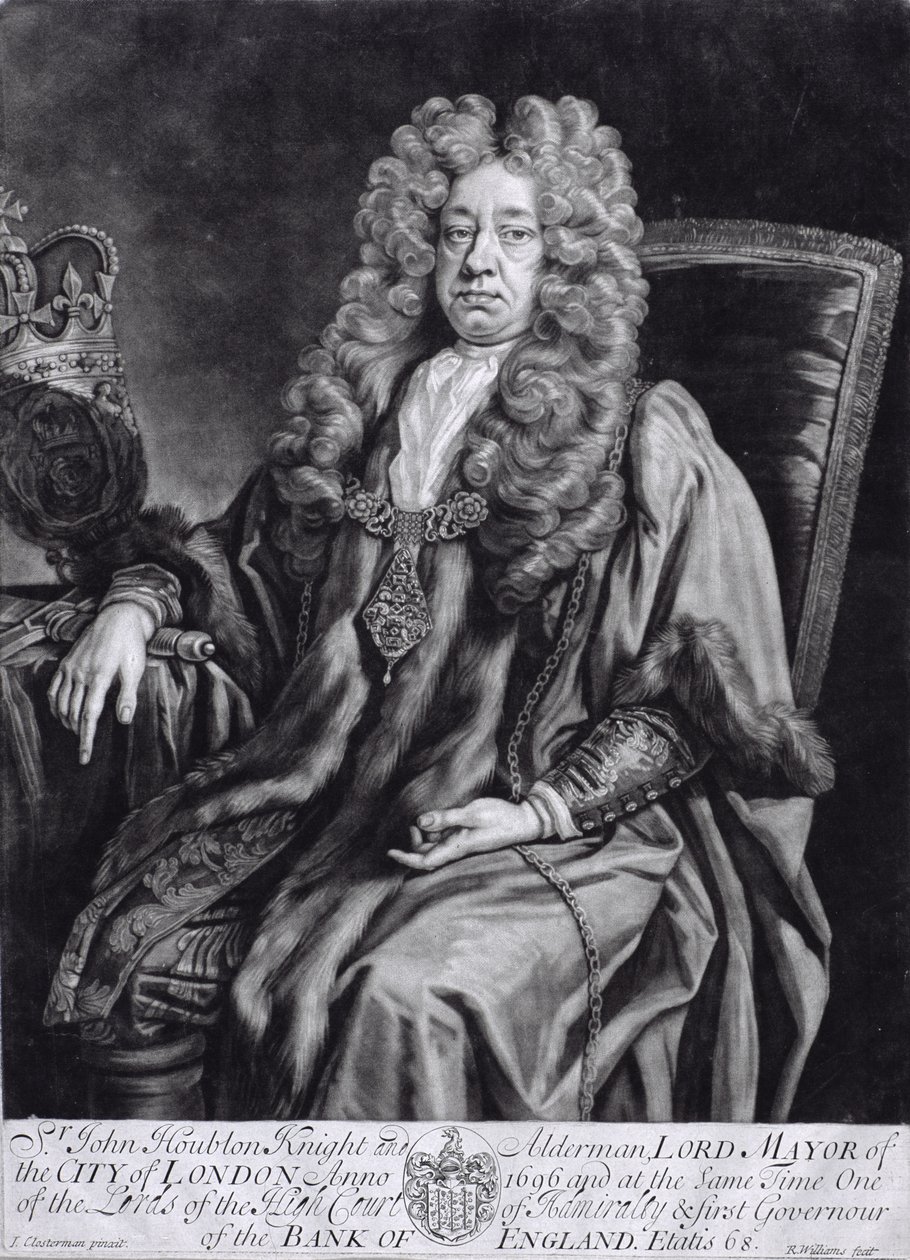 आर। विलियम्स द्वारा उत्कीर्ण सर जॉन हबलोन (1632-1711) द्वारा जोहान क्लोस्टरमैन