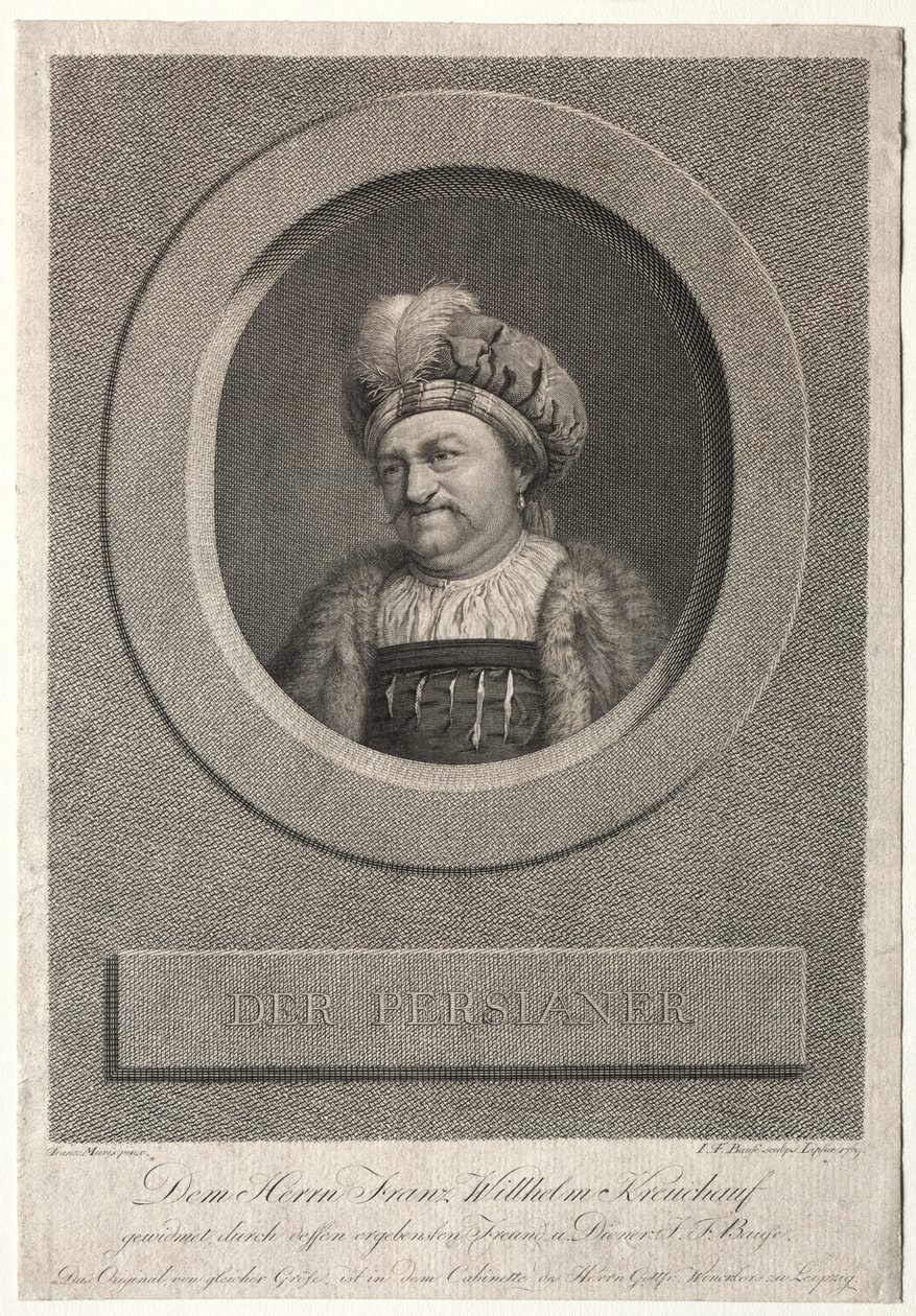 फारसी - फ्रांज़ विल्हेम क्रेउचौफ का पोर्ट्रेट, 1869। द्वारा जोहान फ्रेडरिक बाउज़
