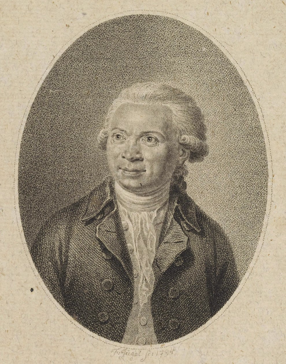 संगीतकार जोहान अब्राहम पीटर शुल्ज़ का पोर्ट्रेट 1747-1800, 1794। द्वारा जोहान फ्रेडरिक जुगेली