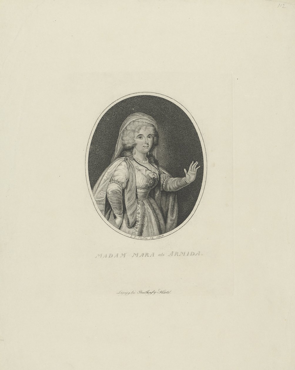 गर्ट्रूड एलिजाबेथ मारा, ने 1749-1833 को आर्मीडा, 1801 के रूप में देखा। द्वारा जोहान फ्रेडरिक श्रॉटर