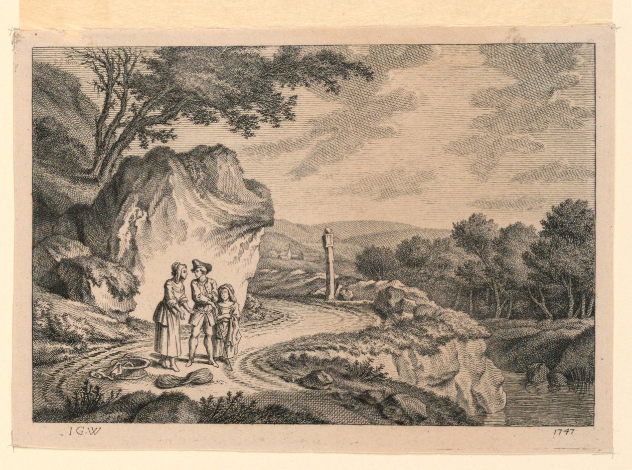घुमावदार सड़क द्वारा जोहान जॉर्ज विले